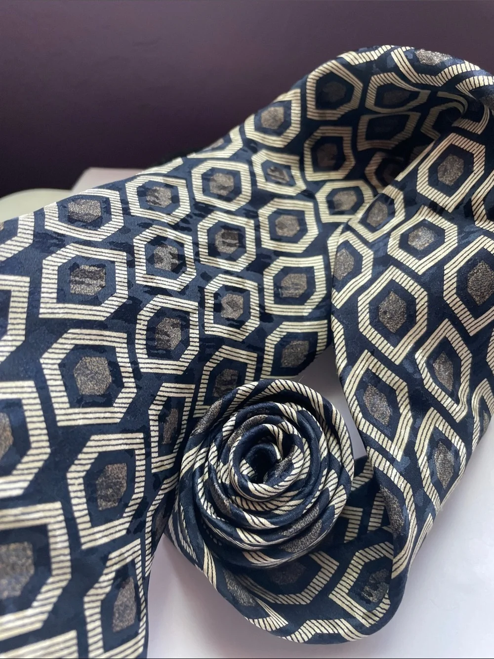 VTG VITO RUFOLO SILK JACQUARD TIE